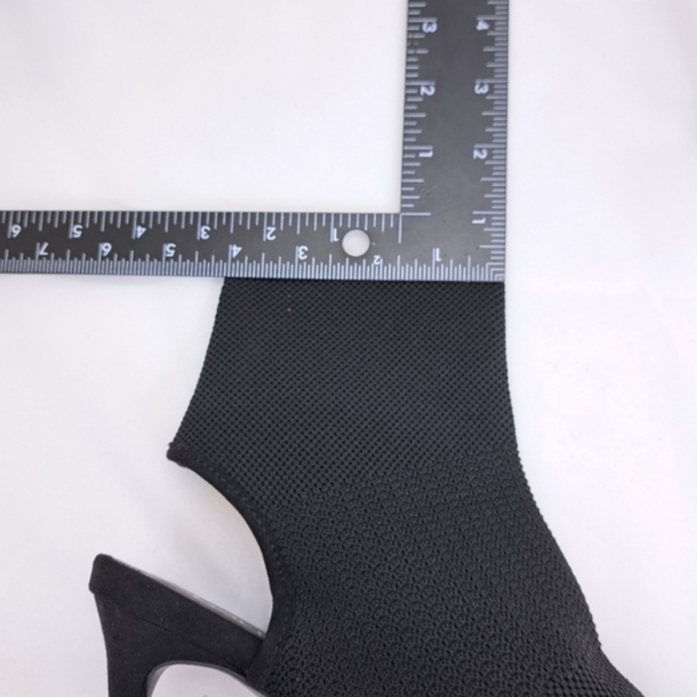 Bar lll Nillaf Fabric Peep Toe Women's Black Boots Size 10M - Picture 11 of 14